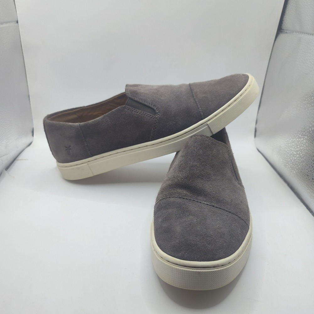 Frye Gemma Gray Suede Women's Size 9 Slip On Shoes Casual Sneakers Comfort